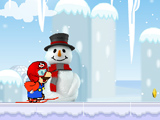 Снежная забава Марио