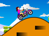 Езда Сары на мотоцикле