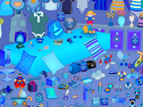 Скрытые объекты голубой комнаты