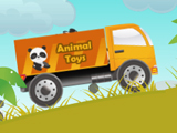 Грузовик с игрушками животными
