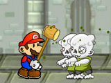 Марио уничтожает зомби
