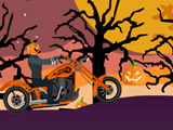 Езда на мотоцикле в Хэллоуин