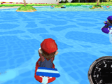 Гонка Марио на водных лыжах