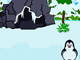 Побег пингвина на льдину