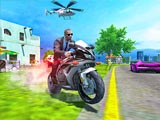 Водитель полицейского мотоцикла